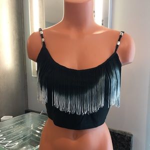 2B Bebe Fringe Top